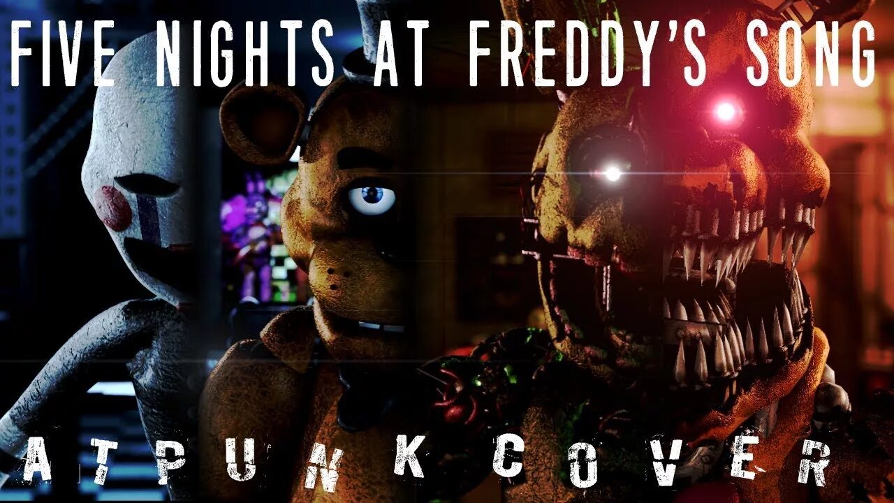 Песни час фнаф. Five Nights at Freddy's 1 Song. FNAF TLT Cover. Five Nights a Freddy Song TLT. Видео ФНАФ 8.