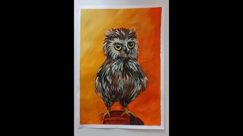 Рисуем сову видео