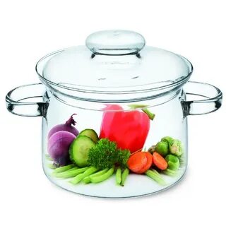 Стеклянная кастрюля для плиты