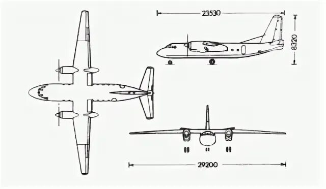 АН-24 теоретический чертёж (МК 1970 № 8 стр. 27-29): dr_chuydakov - ЖЖ