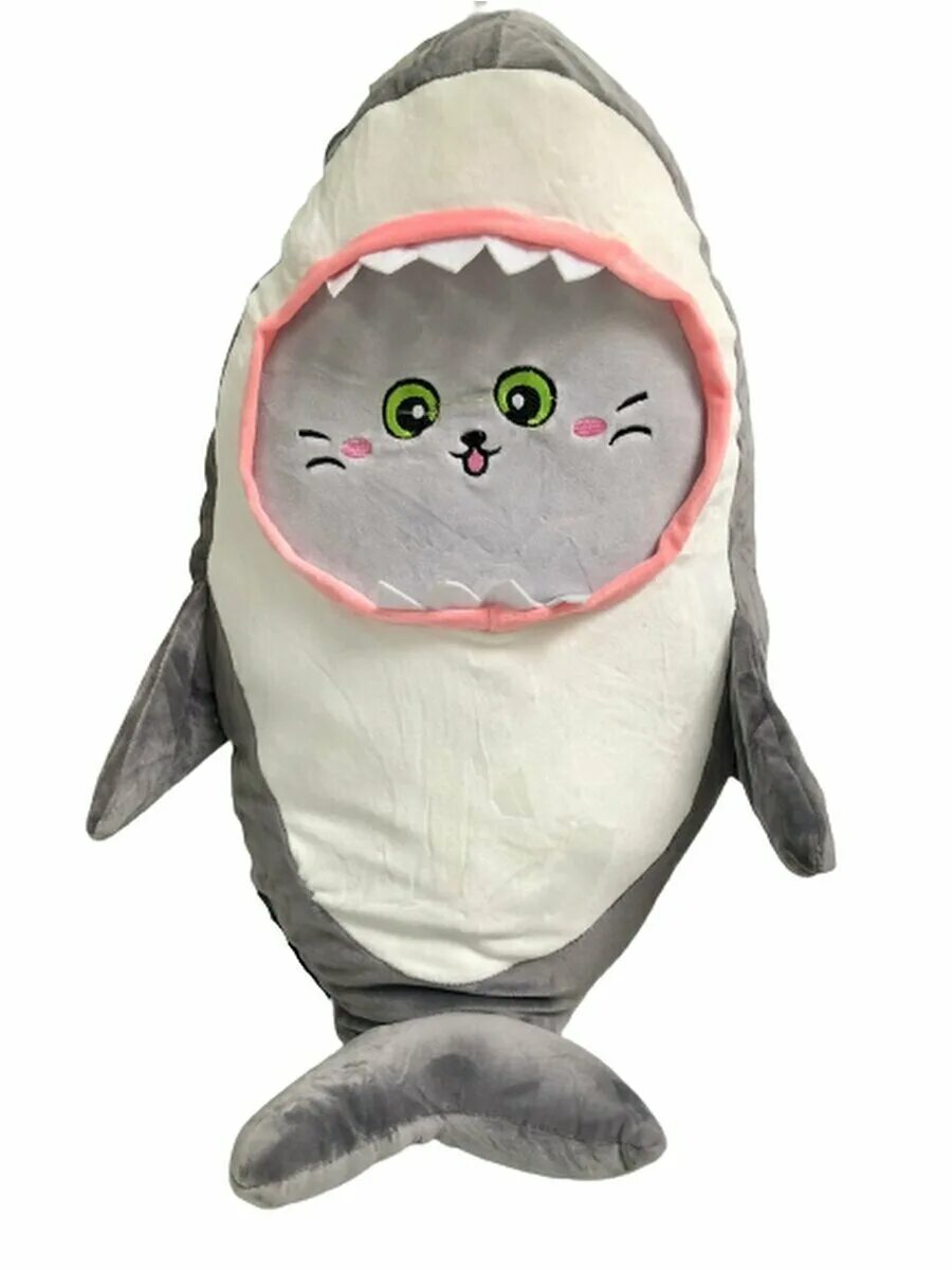 Мягкая игрушка кот акула. Котик в акуле игрушка. Shark Kitty мягкая игрушка. Плюшевый котик акула.