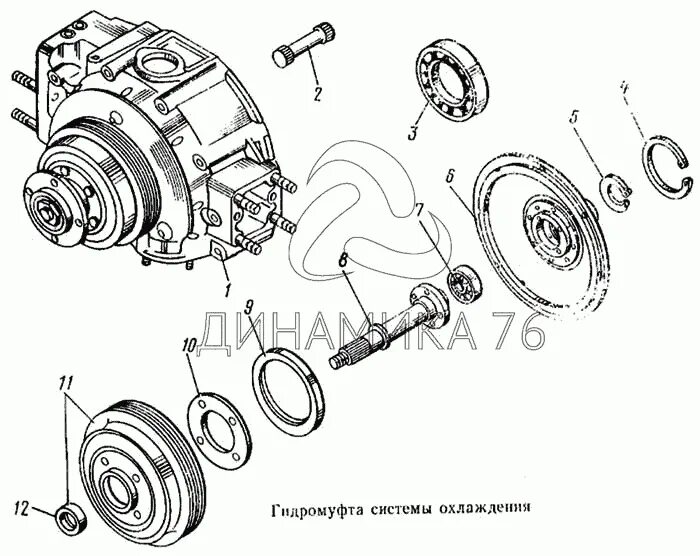 Привод гидромуфты КАМАЗ 740. Подшипник гидромуфты КАМАЗ 740. Гидромуфта привода вентилятора КАМАЗ 740.1318010. Привод вентилятора КАМАЗ 740.