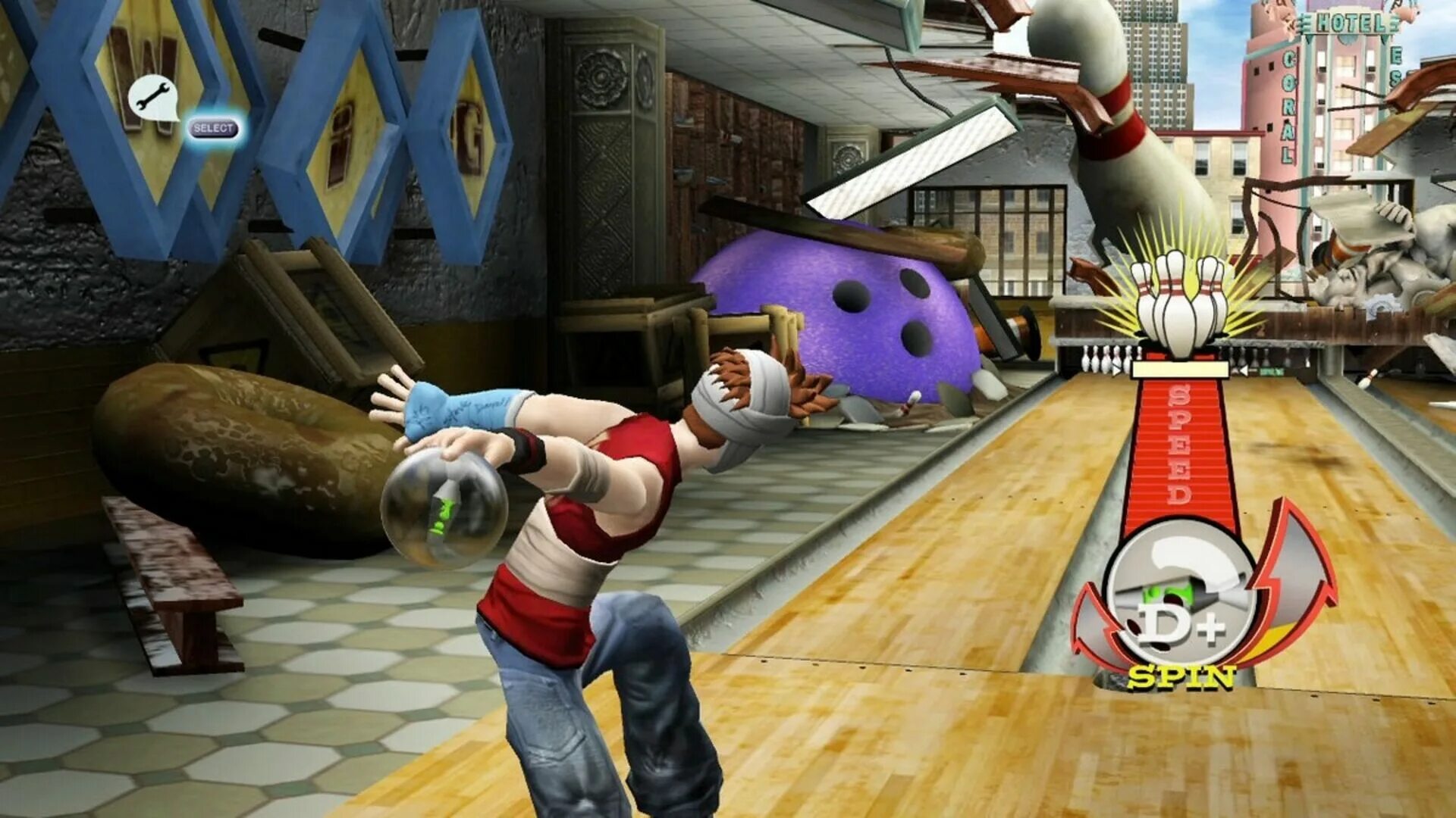 Игра хай на роликах. High Velocity Bowling ps3. Bowling на PC 2007. Игра боулинг на ПК. Боулинг Старая игра.