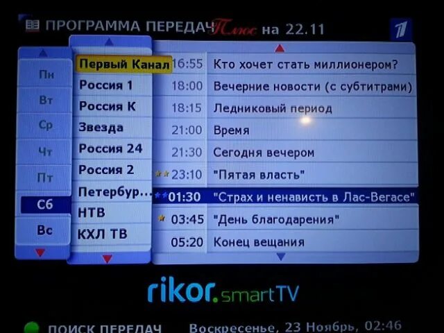 Передача на канале tv1000 сегодня