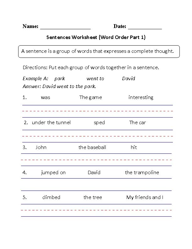 Word order in English Worksheets. Word order in English sentence Worksheets. Word order in English sentence exercises. Word order and sentence structure in English.