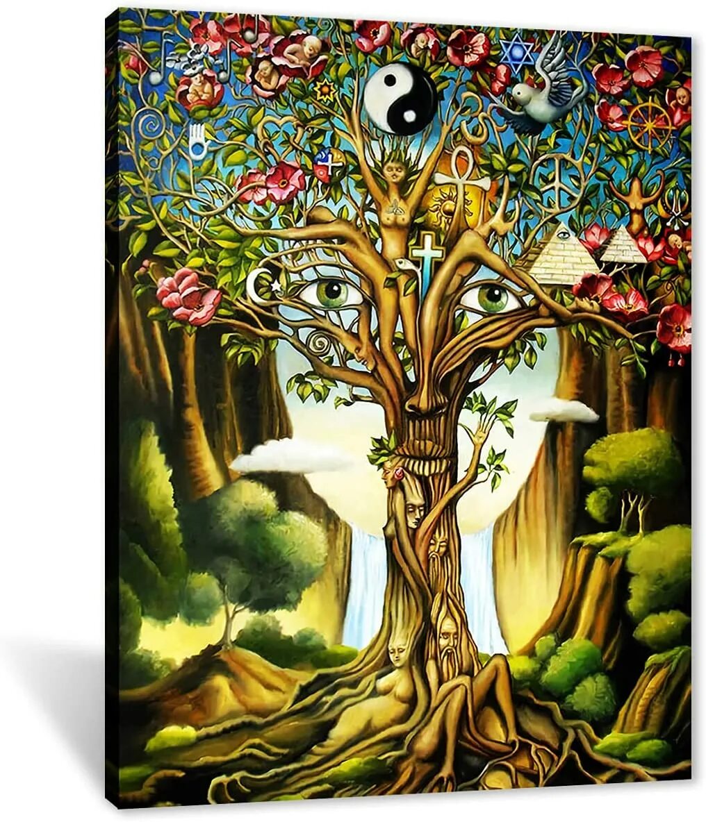 "Tree of Life" ("дерево жизни") by degree. Иггдрасиль Неметон. Дерево Бодхи картины. Китайское Древо жизни Киен-му.