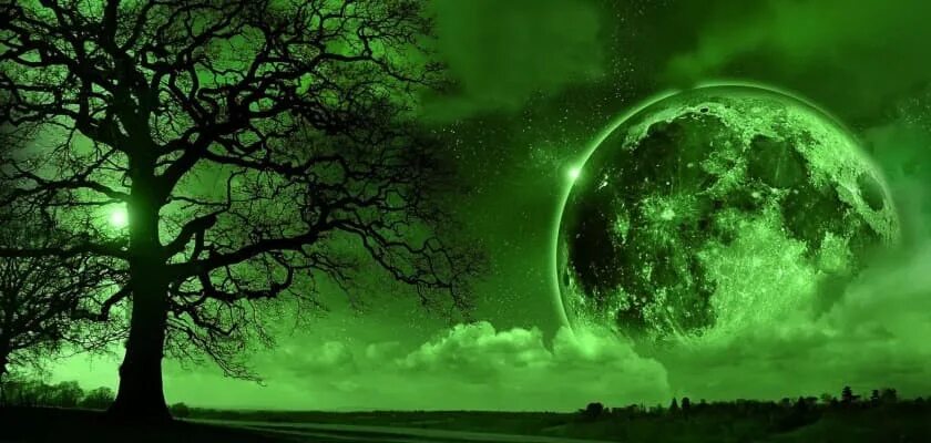 Зеленая Луна. Луна большая зеленая. Зелёная Луна фото. Зеленая Луна 4.