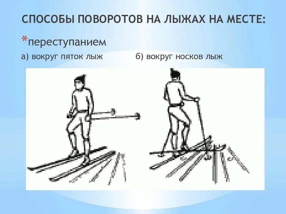 Выполнение поворота в движении