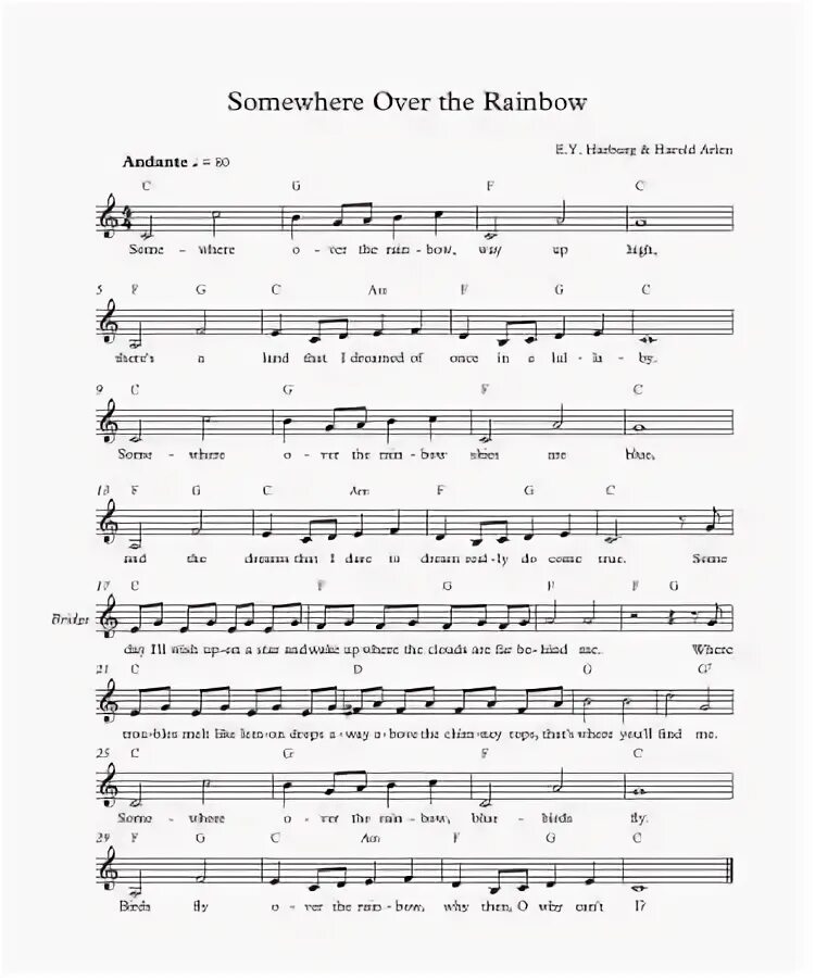 Песня over the rainbow. Somewhere over the Rainbow Ноты. Over the Rainbow Ноты. Somewhere over the Rainbow Notes. Over the Rainbow Ноты для фортепиано.