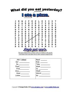 Past simple game wordwall