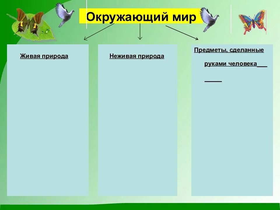 Окружающий мир 1 класс живая природа