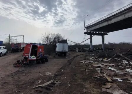 Обрушение путепровода в смоленске