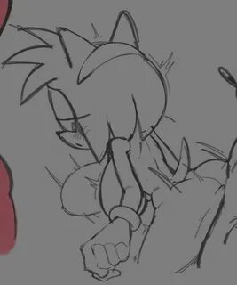 amy rose, sonic the hedgehog, sega, sonic (series), line art, sketch, 1girl...