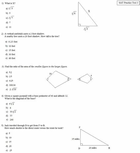 Sat Practice Test 3. Sat Math Practice Tests. Sat Test example. Sat Sample Test.