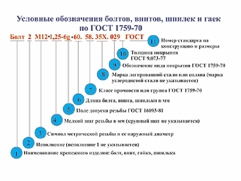 Условное обозначение винтов. Расшифровка маркировки винтов. маркировка болтов расшифровка. обозначение болтов по гост. расшифровка обозначения винтов.