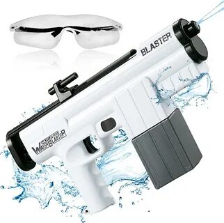 Electric Water Gun, Automatic Water Squirt Guns with 375CC High Capacity fo...