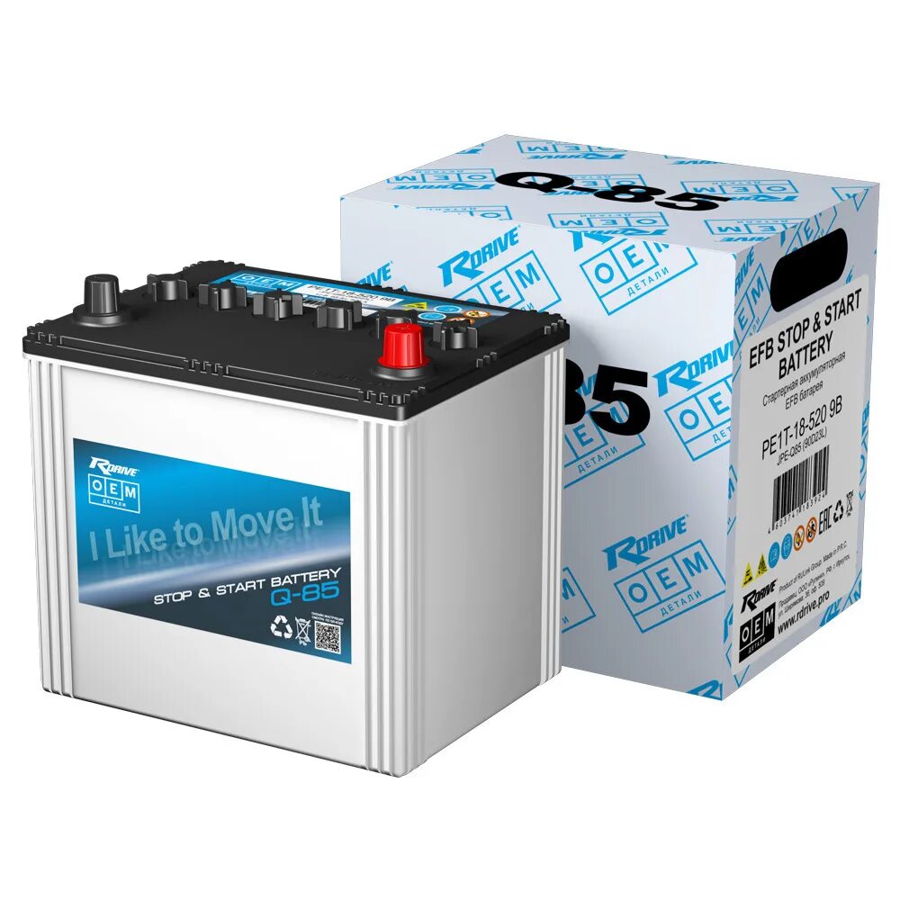 Efb q85 аккумулятор. Автомобильный аккумулятор rdrive oem efb-q85. pe1t-18-520b. solite efb q85 start-stop (70r 730a 230x173x225). аккумулятор самурай 65.