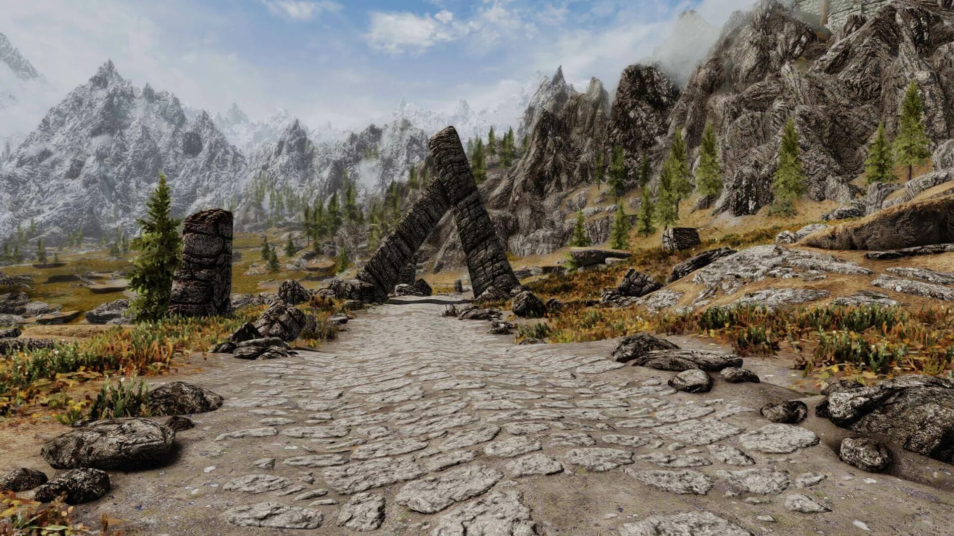 Скайрим улучшение. Ландшафт скайрима. The elder scrolls 5 skyrim моды. Скайрим ландшафт. Skyrim ландшафт.