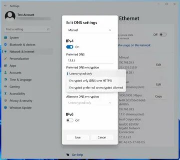How to change dns