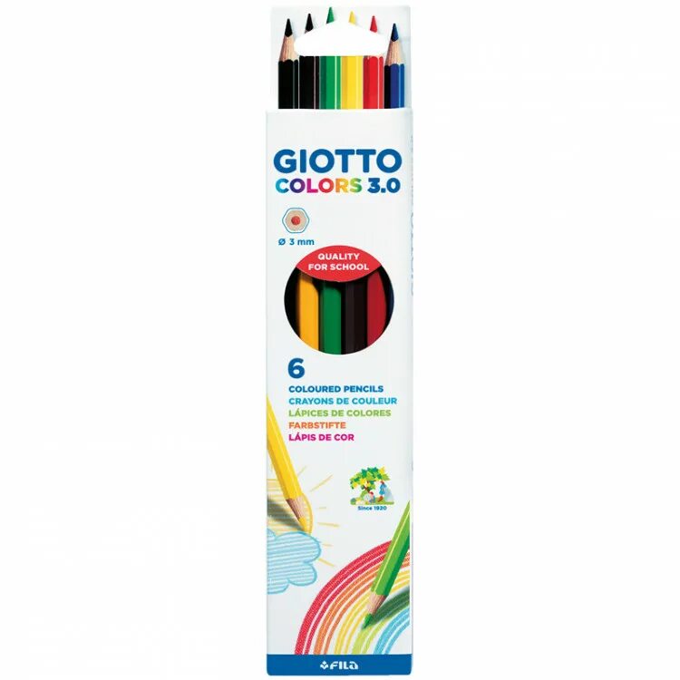 Giotto цветные карандаши Colors 3.0 12 цветов. Набор цветных карандашей 24 шт. (Giotto Colors 3.0. Giotto карандаши. Карандаши цветные шестигранные "классика" 24 цвета (деревянные).