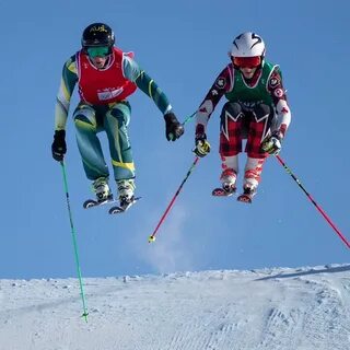Cross skiing