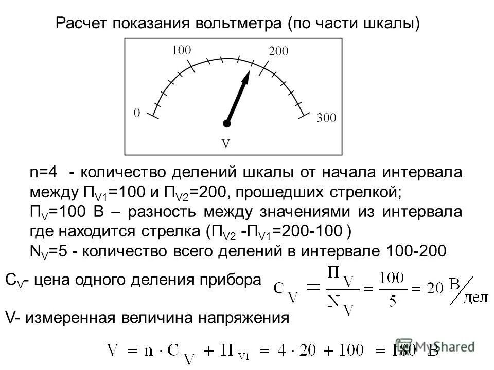 Как найти предел измерения вольтметра. Предел измерения прибора вольтметра. Как определить показания амперметра. Число делений на шкале амперметра.