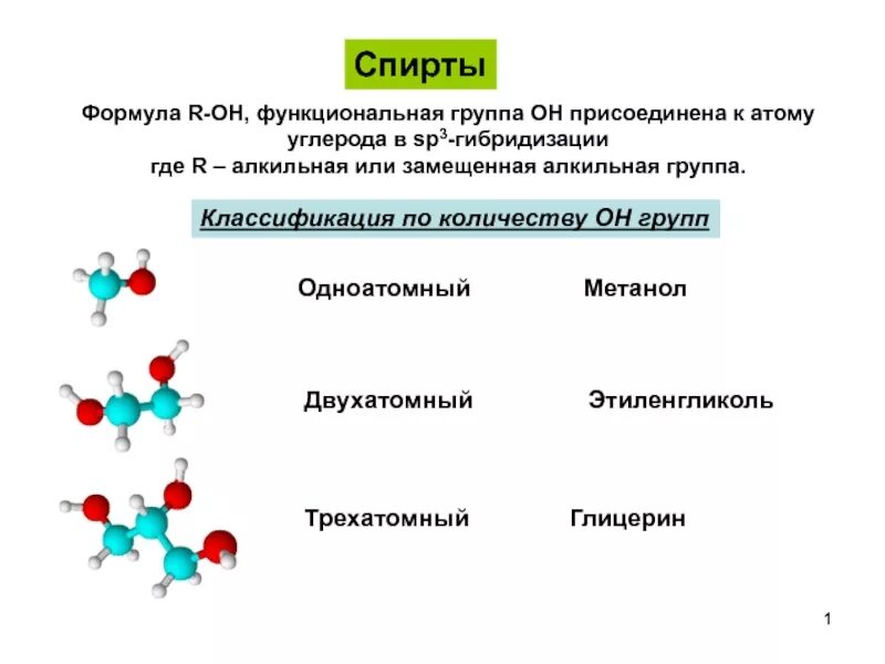 Sp гибридизация спиртов. Тип гибридизации спиртов.