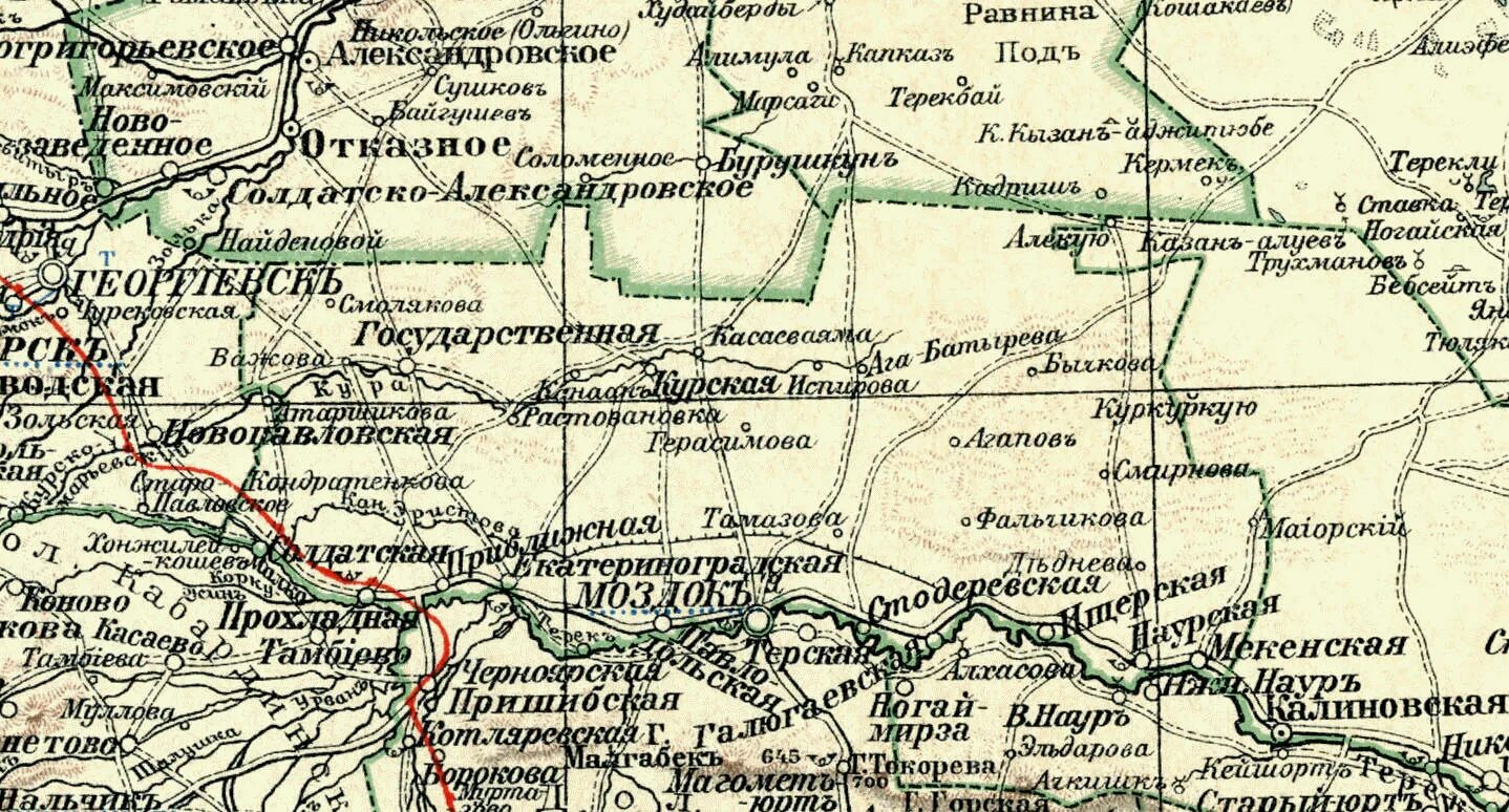 Терская область Российской империи. Старая карта Моздокского района. Сунженский казачий округ карта. Сунженский округ Терской области.