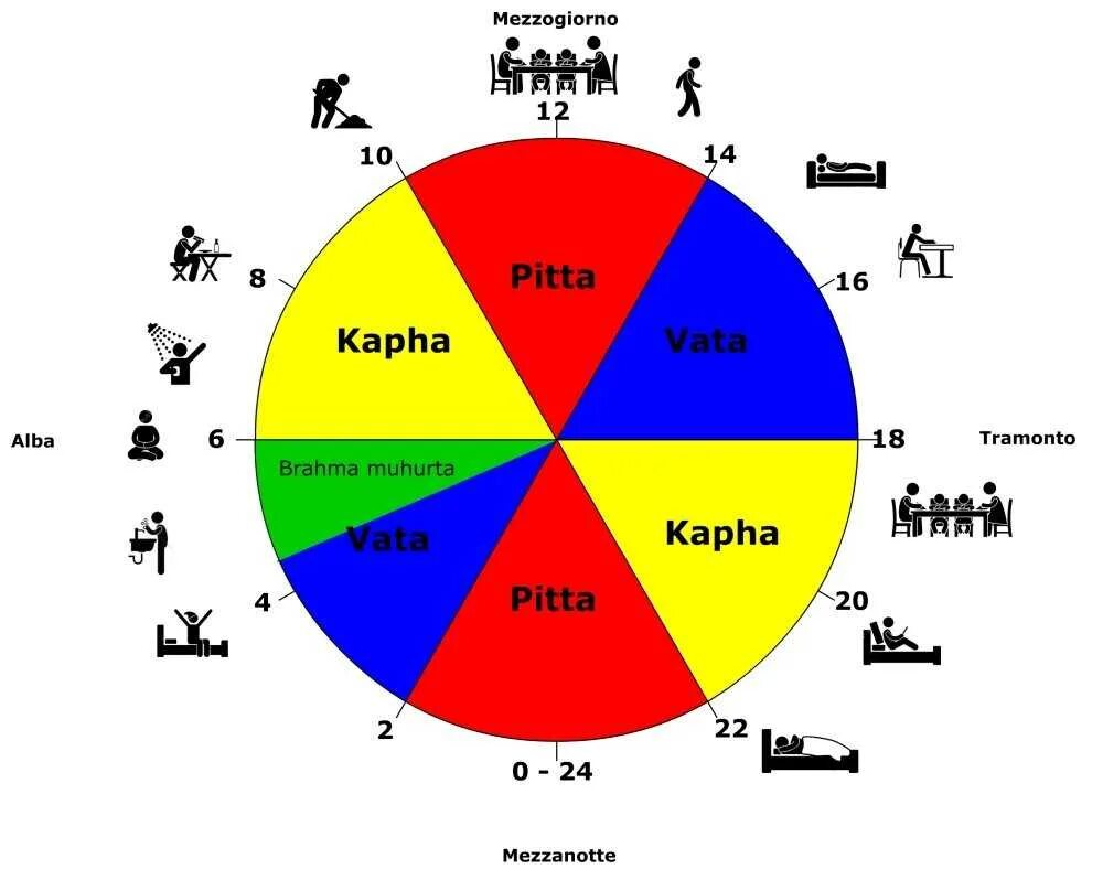 Сколько времени в круге. Режим дня по аюрведе. Аюрведа режим дня. Часы по аюрведе. Аюрведа по часам.