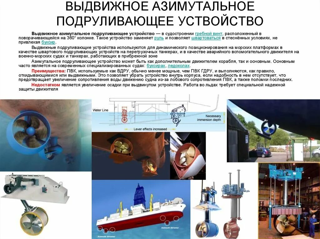 Подруливающие устройства судов