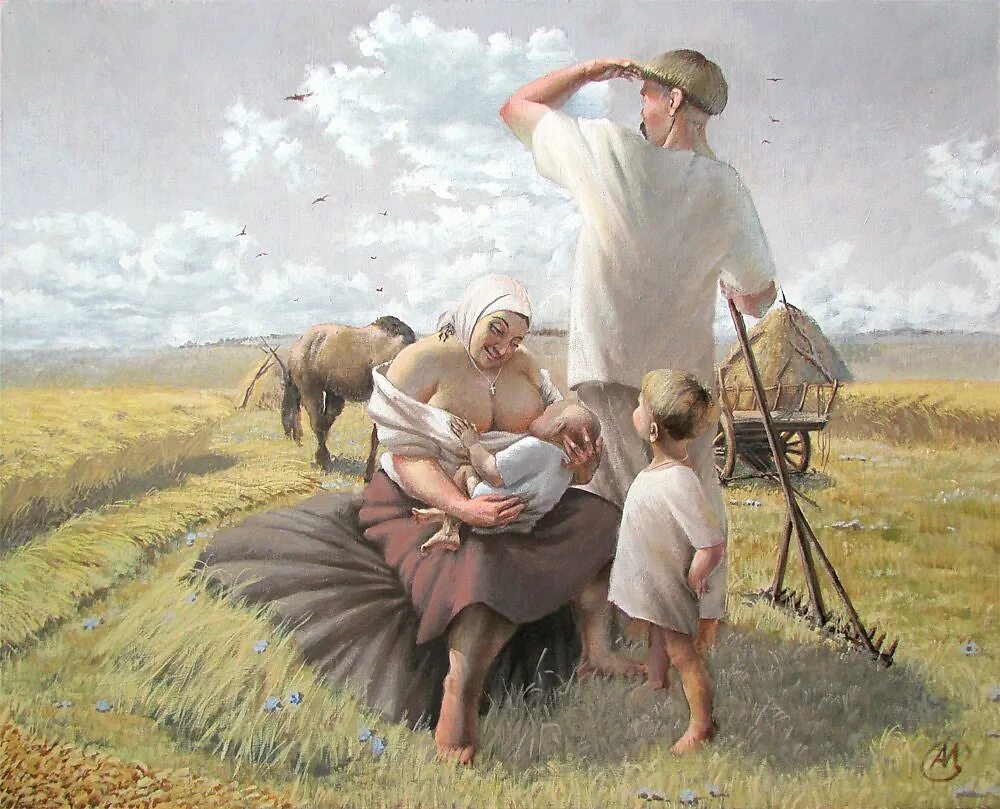 Жизнь крестьянская семья