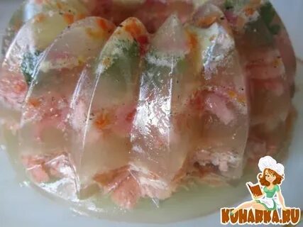 Заливное из рыбы форели с желатином