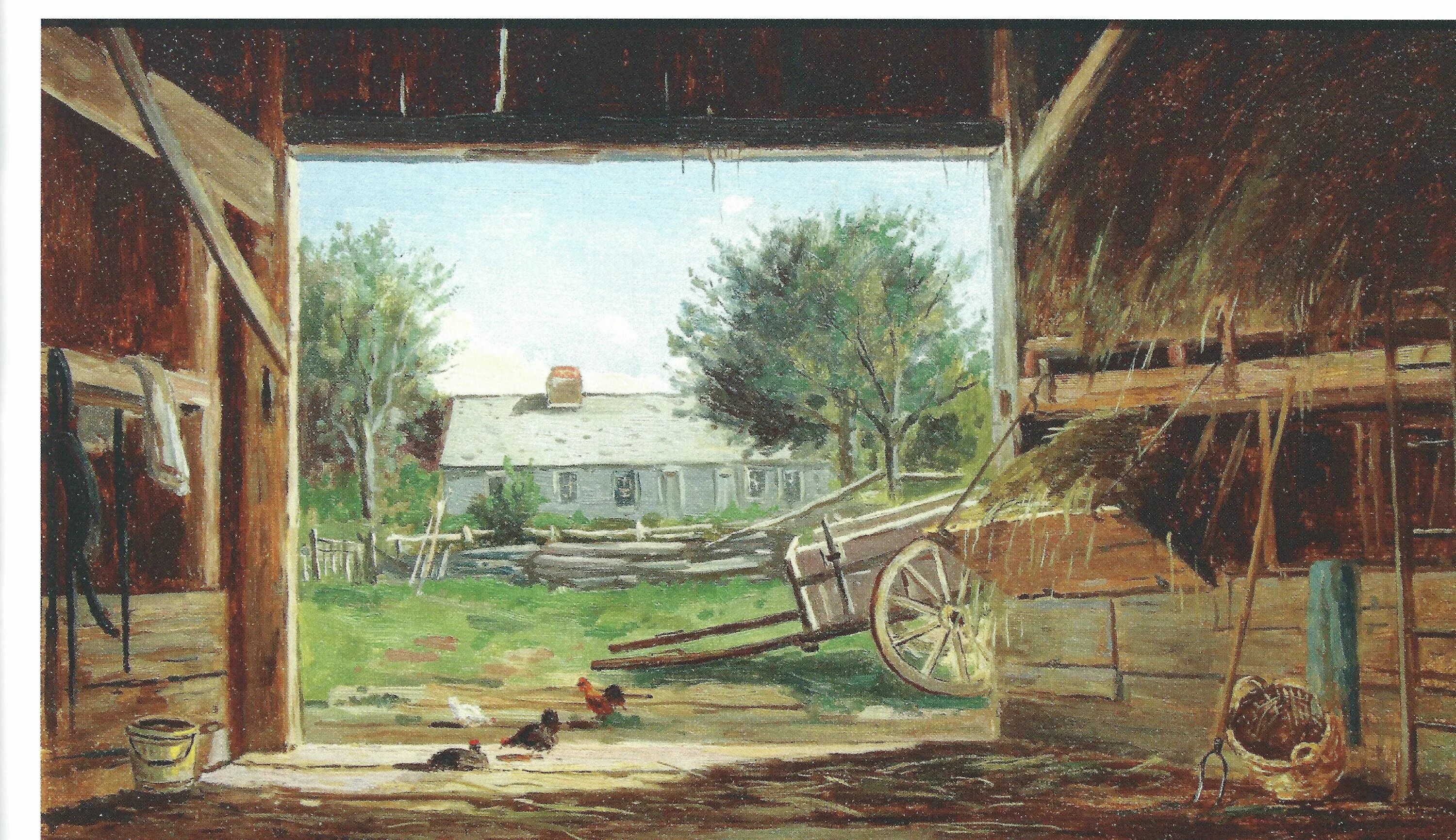 Произведение сарай. Сарай в живописи. картина старого сарая. амбар в живописи. старый коровник картина.