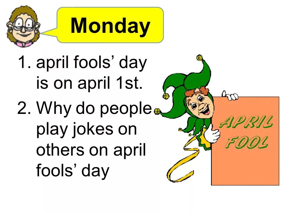 День смеха на английском языке. 1 April Fool's Day. April Fool's Day jokes. April Fools Day for Kids. April jokes