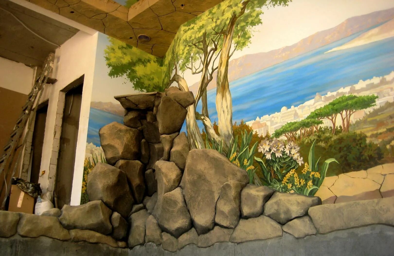 роспись стен. монументальная живопись фреска. художественное оформление дома. роспись по венецианской штукатурке. художественное оформление дома.