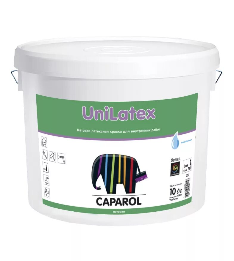 Краска интерьерная Caparol Unilatex bas 1 белая,. Краска Caparol Unilatex 10 л. Caparol Unilatex, 10л, база 3. Caparol Unilatex, 10л, база 1. Краска водно дисперсионная caparol