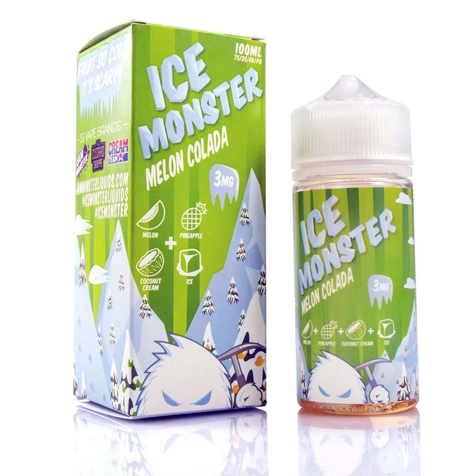 Ice only. The Ice Monster. Melon Ice. Ice Monster Classic Straw Melon Apple. Triple Melon Ice.