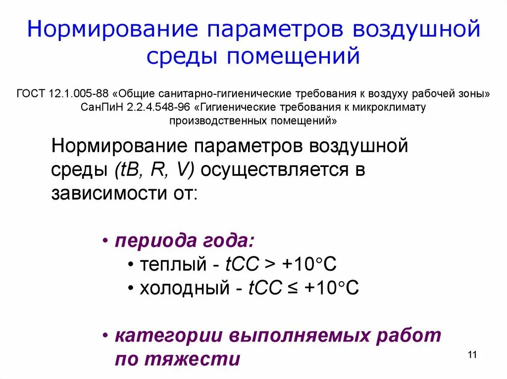 Нормативные документы производственного микроклимата. Нормализация воздушной среды в производственных помещениях. Средства нормализации воздушной среды производственных помещений. Параметры воздушной среды помещений. Нормирование микроклимата производственных помещений.