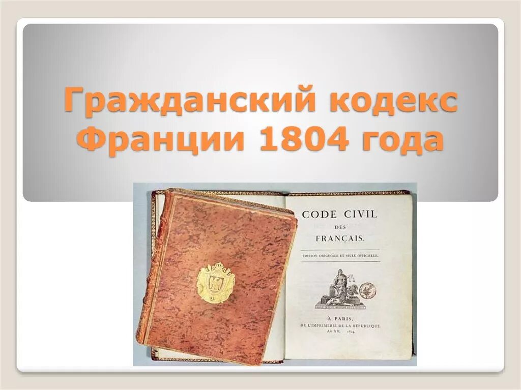 Гражданский кодекс Наполеона 1804. Гражданский кодекс 1804 года Франция. Французский Гражданский кодекс 1804 г кодекс Наполеона. Кодексы Наполеона Бонапарта. Гражданское право 19 века