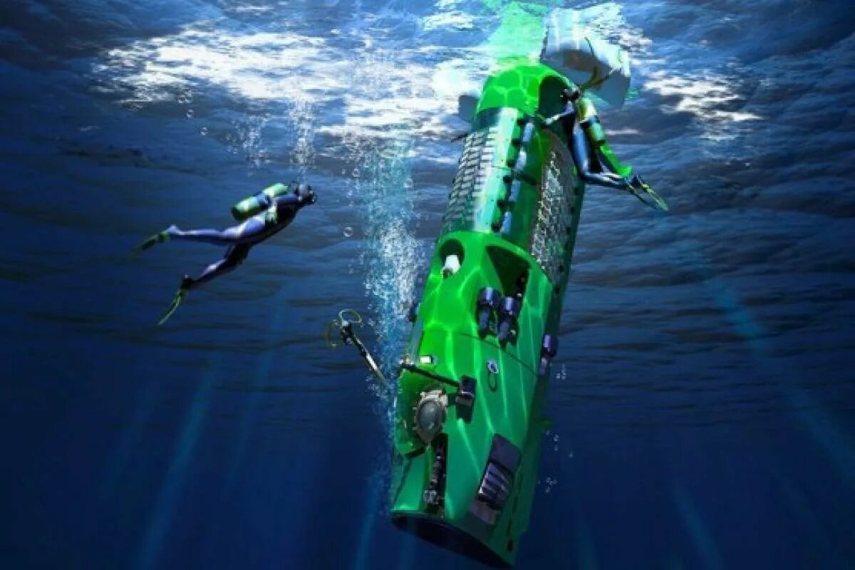 Батискаф погружается на глубину. Батискаф джеймса кэмерона. deepsea challenger батискаф. джеймс кэмерон марианская впадина. джеймс кэмерон погружение.