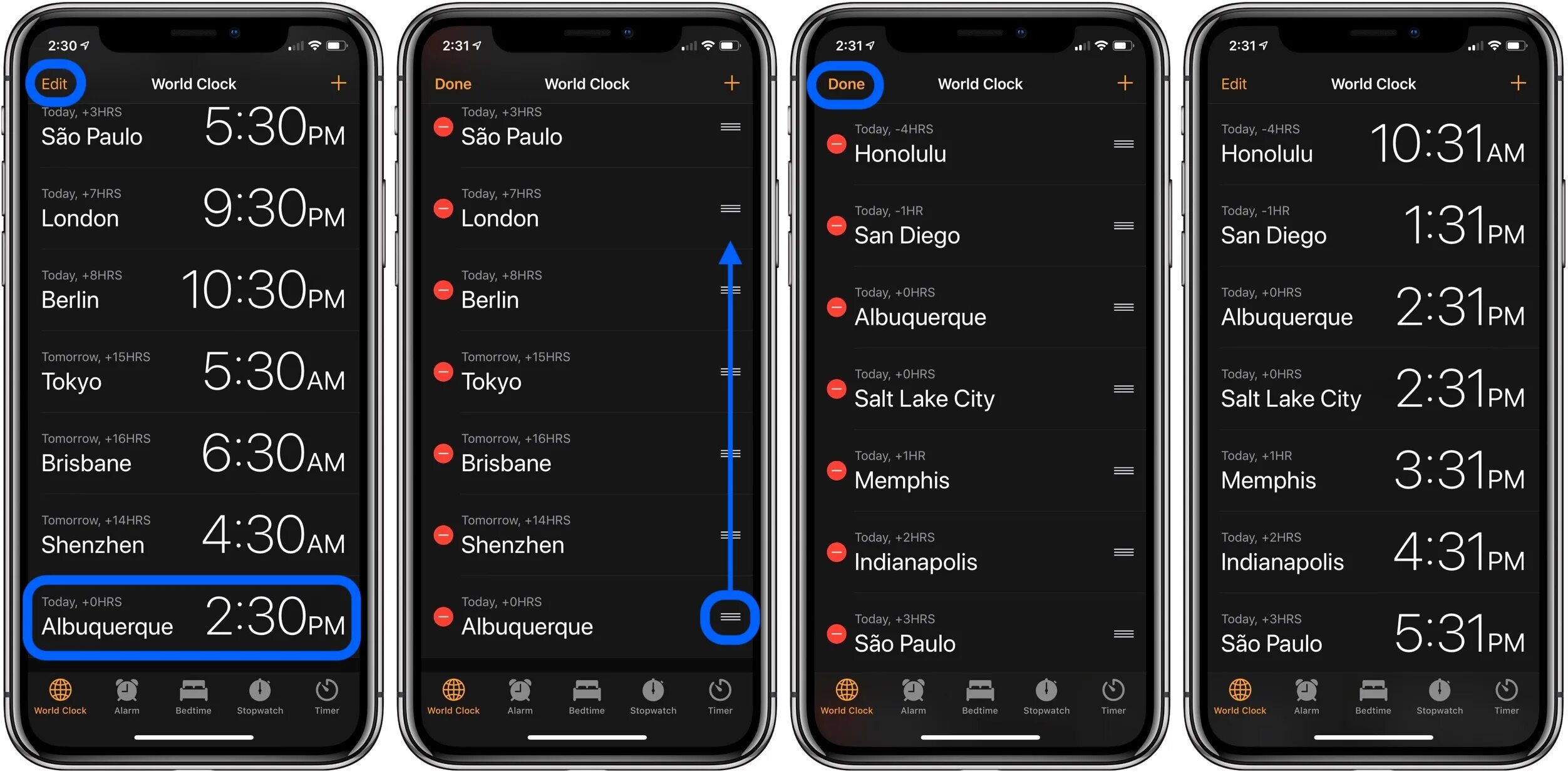 Добавить часы на айфон. Мировые часы на iphone. двойные часы на айфон. интерфейс приложения будильник. часы интерфейс.