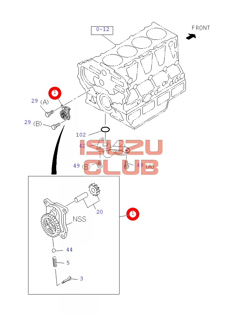 Исузу масло двигатель. Двигатель Исузу 4hk1 масляный насос. Масляный насос Исузу 4hk1. Масляный насос Исузу nqr75. Масляный насос на двигателе 4 hk1.