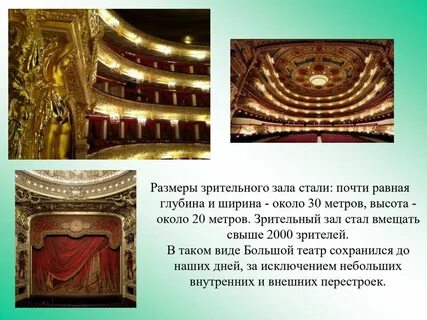 Описание театра внутри