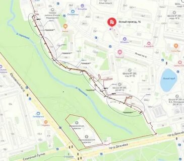 Где парк яуза на карте