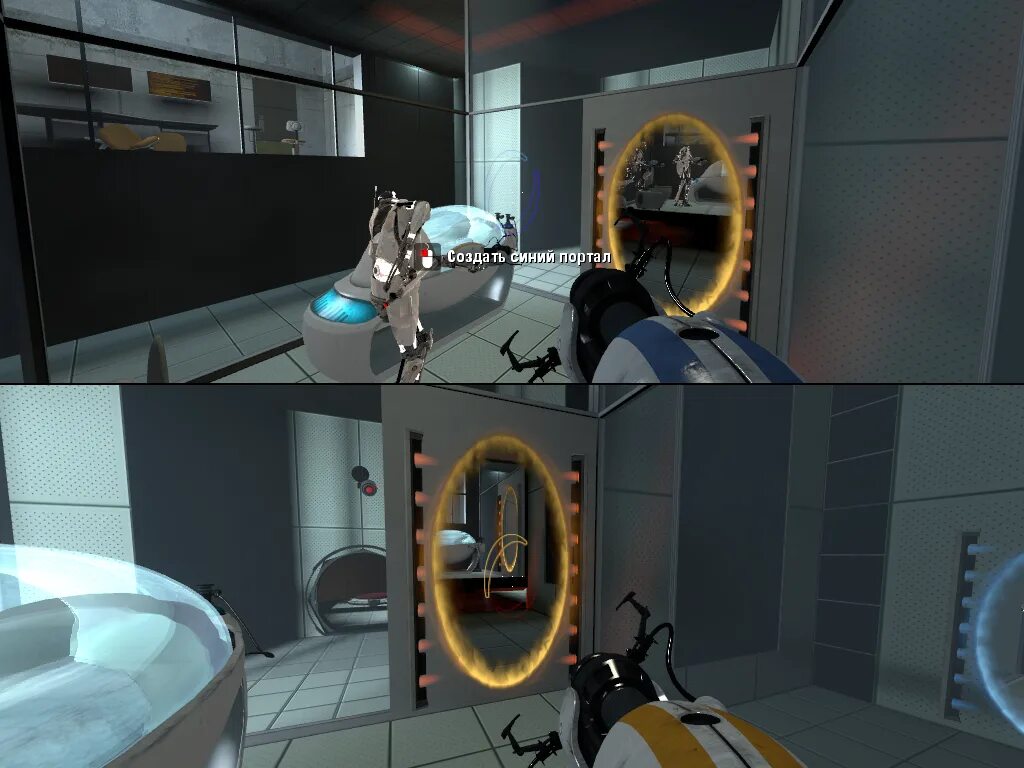 Portal 2 игра. Portal 1 и 2. Portal 1 и Portal 2. Портал 2 порталы. Portal eu