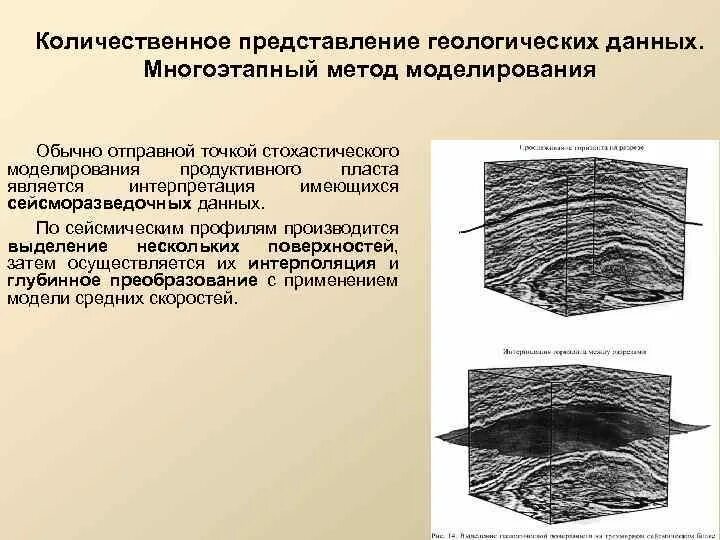 Представление геологической информации в фонды