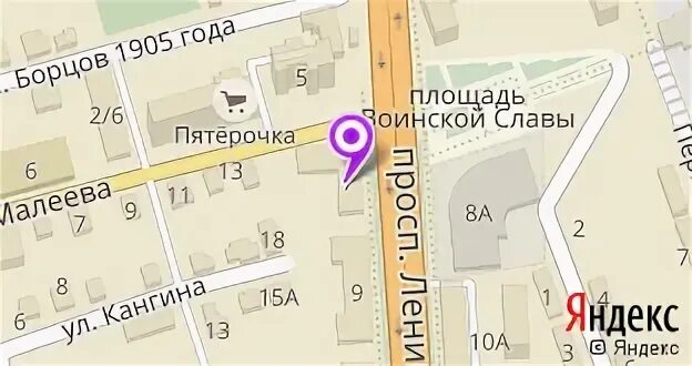 Ленина 7 карта
