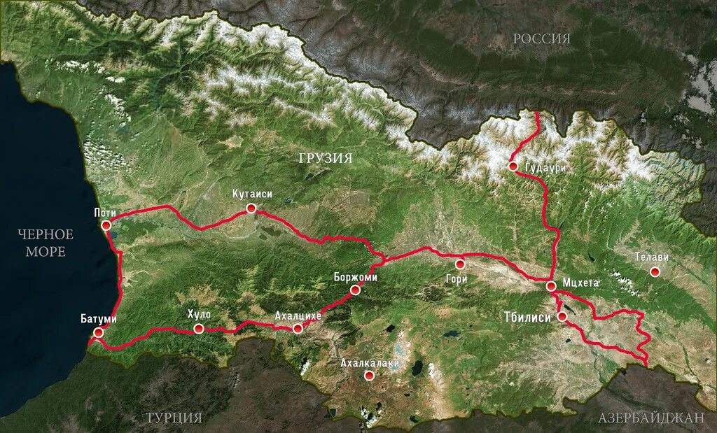 Грузия на карте. Маршрут по Грузии. Грузия маршрут. Автомобильный маршрут по Грузии.