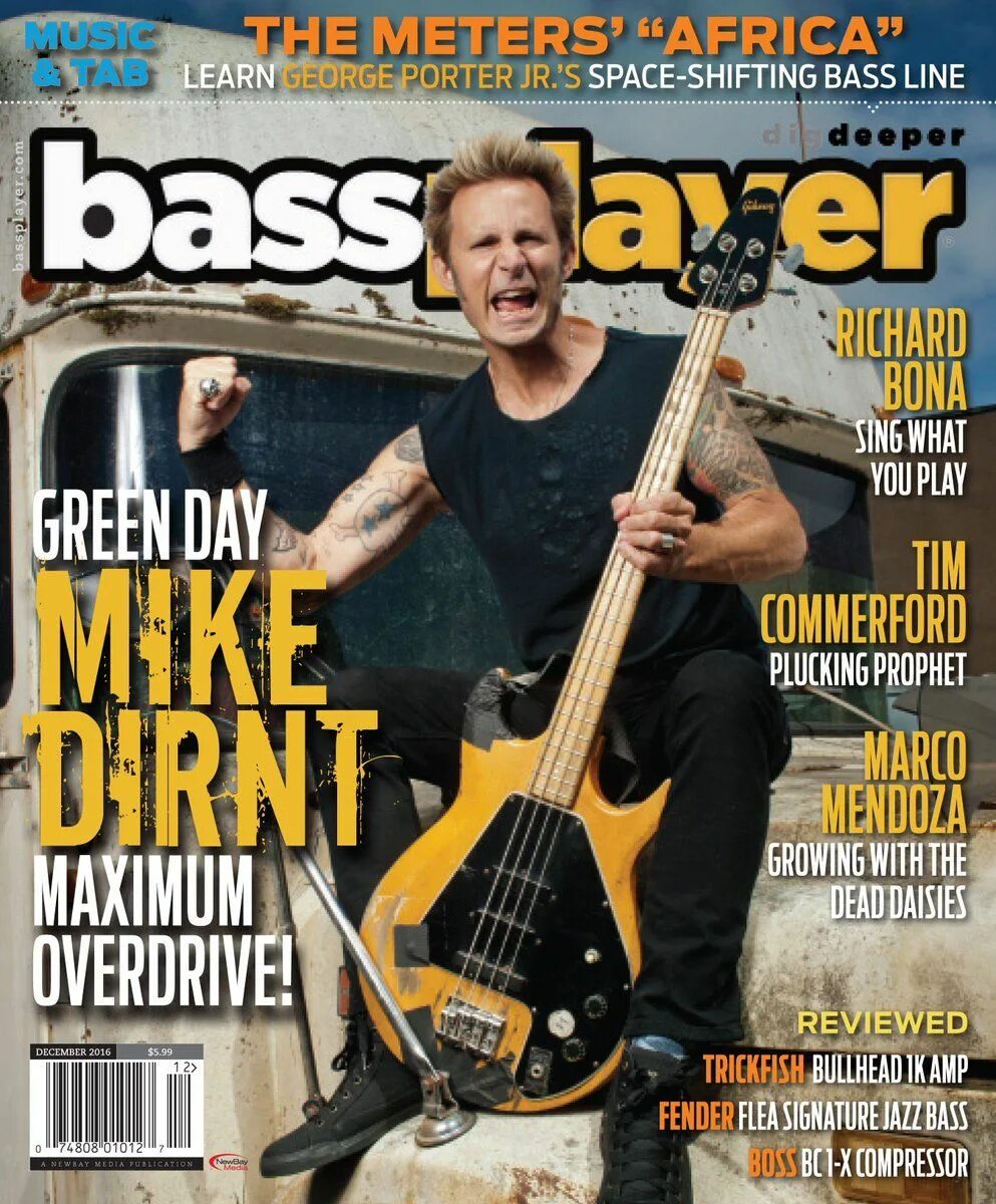 Bass 2016. Bass Player Magazine. Mike Dirnt Bass Cabinet.