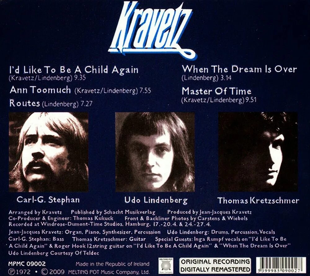 Like a child again. Jean-jacques kravetz 1972 картинки. the mission like a child again [cds].